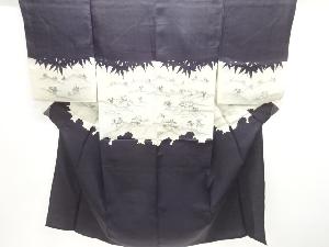 アンティーク　家屋風景模様かつぎ